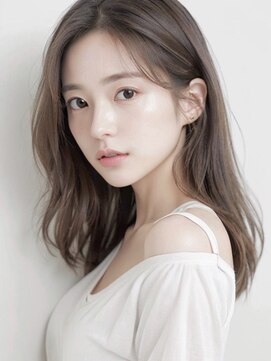 LDKヘアー 大宮(LDK hair) 大人ロング×かき上げバング×耳掛け  20代30代40代 l06