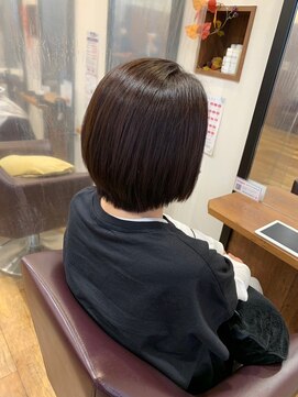美容室ヒラトヤ 仙北店 20代30代大人可愛い夏ヘア*ショートボブ切りっぱなし立体感