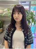 レイヤースタイル/ボルドーカラー
