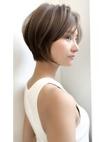 ゴカン バイ ジル ブラン 名古屋(Gokan by JIL BLAN)&nbsp;ハイライトバレイヤージュダブルカラーショートカット30代40代