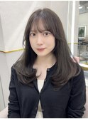 透明感カラー/前髪カット/ヘアセット/髪質改善/レイヤーカット