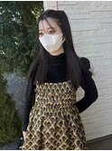 シースルーの2way bang 黒髪ロング