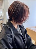 ハンサムショート×レッドブラウン