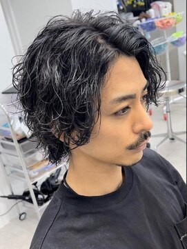 フィフス トウキョウ (fifth TOKYO) 渋谷緩め波巻きスパイラルパーマシャドウパーママッシュ