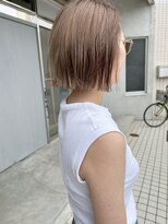 イン(in.)&nbsp;タッセルボブ/切りっぱなし/ベージュカラー