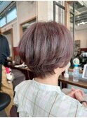大人可愛いショートボブ/恵比寿渋谷/白髪ぼかしハイライト2508
