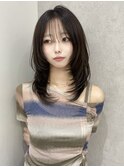 韓国レイヤー/ミディアムレイヤーカット/Zina福岡天神