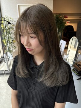 チル 福井駅前店(Chill) 福井ブリーチなしダブルオリーブ透明感カラー学生韓国レイヤー