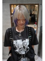 シィーム(cime) ホワイトシルバー×パープル デザインカラー