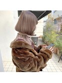 小顔効果のある前下がりタンバルモリ☆韓国ボブ/韓国ヘア