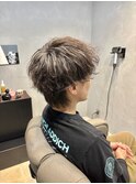 波打ちツイストパーマ