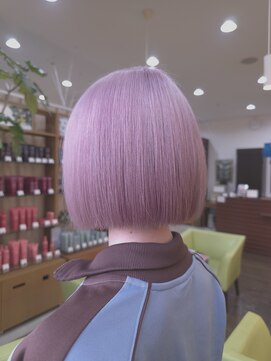 プランタンアヴェダ(printemps AVEDA) ブリーチベースでつくる淡色ペールピンク