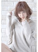 大人可愛いフェミニンシフォンボブ【ボニークチュール】