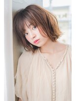 ネオリーブクレア 綱島店(Neolive Krea)&nbsp;外国人風ナチュラルボブ　大人可愛い外はねスタイル