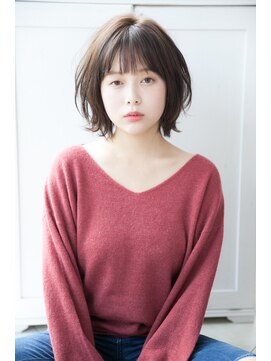 チャコア(chacoa) chacoa☆ナチュラルひし形くびれ外ハネセミディ☆笠原