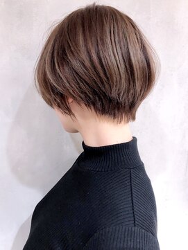 アルバム 新宿(ALBUM SHINJUKU) ハイライトくびれショート_セシルカットココアブラウン_ba287503