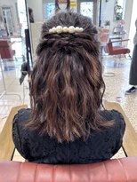 クアトログランシュ ひたちなか店(QUATRO×GranCieux)&nbsp;ハーフアップスタイル