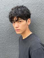 クオル 立川(QOL)&nbsp;スパイラルパーマ無造作パーマメンズマッシュ刈り上げコンマヘア