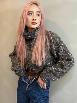 エクー(ECOO) 『 ペールピンク × かきあげストレート 』 ECOO