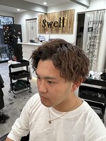 スウェル 船橋店(Swell)&nbsp;メンズツイストパーマスパイラルパーマフェード[船橋]