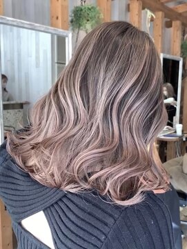 リード バイ ラグーン(LEAD by LAGOON) ミルクティーベージュダブルカラーケアブリーチバレイヤージュ