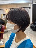 小顔な丸みショート[池袋/髪質改善]