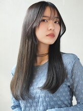 ヘアーループレル(Hair ruup Rell design works) キレイめ、暗めストレートヘア◎