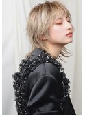 【志免】#ホワイトベージュカラー#ウルフカット☆山之内