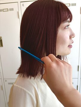デュノヘアー 神戸三宮店(DUNO hair) ブリーチなしレッドカラー