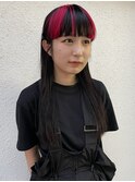 【心斎橋hen】ポイントカラー　ハイライト　デザインカラー