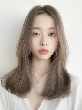 ルミヘアー 県庁藤江店(Lumi hair) 《Lumi hair》透明感グレージュ×ロング/20代30代40代