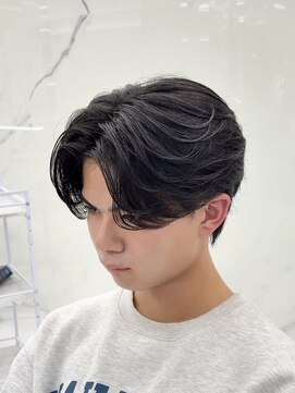 メンズヘアセンス 渋谷(MEN'S HAIR SENSE) センターパート/ニュアンスパーマ/ダークアッシュ/メンズパーマ