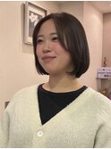 ショートボブ/ナチュラルブラウン