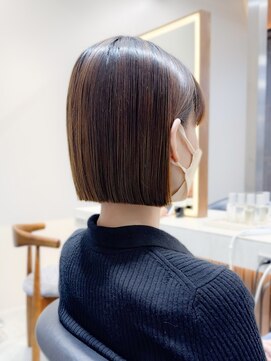 ロンド ロワール 門前仲町(Lond Loire) ボブショートボブ縮毛矯正ベージュグレージュ門前仲町