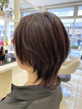 アッシュ 田無店(Ash) ピンクブラウン　マッシュレイヤー