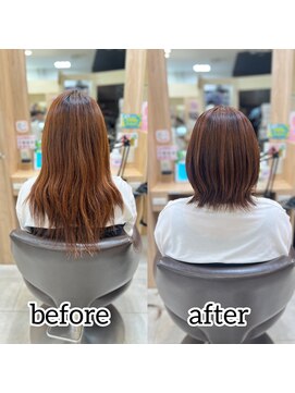 カイノ ノバティながの店(KAINO) 長めショートボブ