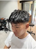 サーフカール/スパイキーショート/ブルーブラック/柏