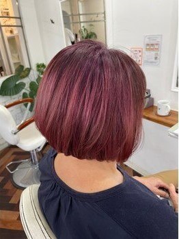 ヘアーアンドメイクアップモパの写真/冬カラーも暖色系が人気☆ベージュ色からレッド系まで、この冬を楽しむカラーをご提供いたします！