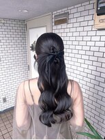 フェリーチェ(Felice)&nbsp;ハーフアップ　カチモリ　お呼ばれヘア