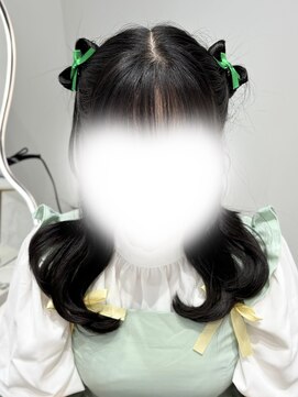 エクララ(eclala) リボンヘア ハーフツイン 推し活 ヘアメ