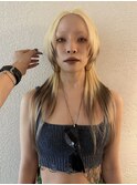 ブロンド×ブラウン