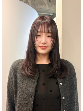 カノエ(canoe) グレージュカラー/顔周りカット/韓国へア/大濠西新荒戸