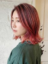 エノア 東京(ENORE)&nbsp;赤ハイライト/バレイヤージュ/シャドウルーツ/インナーカラー