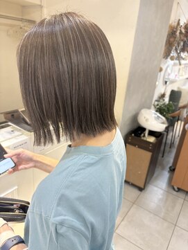 ネオリーブカフ 鶴ヶ峰店(Neolive caff) 大人デザインカラー　シークレットハイライト　グレージュ