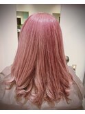 オシャレ白髪染め、春色ピンクベージュ