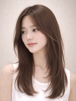 ロティー 天神(loty)&nbsp;レイヤー 顔周りカット 赤み消しベージュ 髪質改善 20代30代