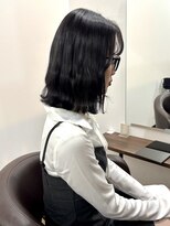 ルルズ(LULUS)&nbsp;グレーブラックブルーブラックグレージュ/透明感黒髪/韓国風黒髪
