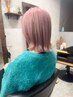 【ダブルカラー】顔周りカット＋ケアブリーチ＋カラー