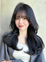 アフロート ルヴア(AFLOAT RUVUA)&nbsp;あむstyle シースルーぱっつん前髪くびれ韓国ヘア 20代30代
