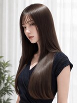 ウィールール 手稲店(WE RULE) ぱつっとロング/髪質改善ストレート/縮毛矯正/艶ブラウン